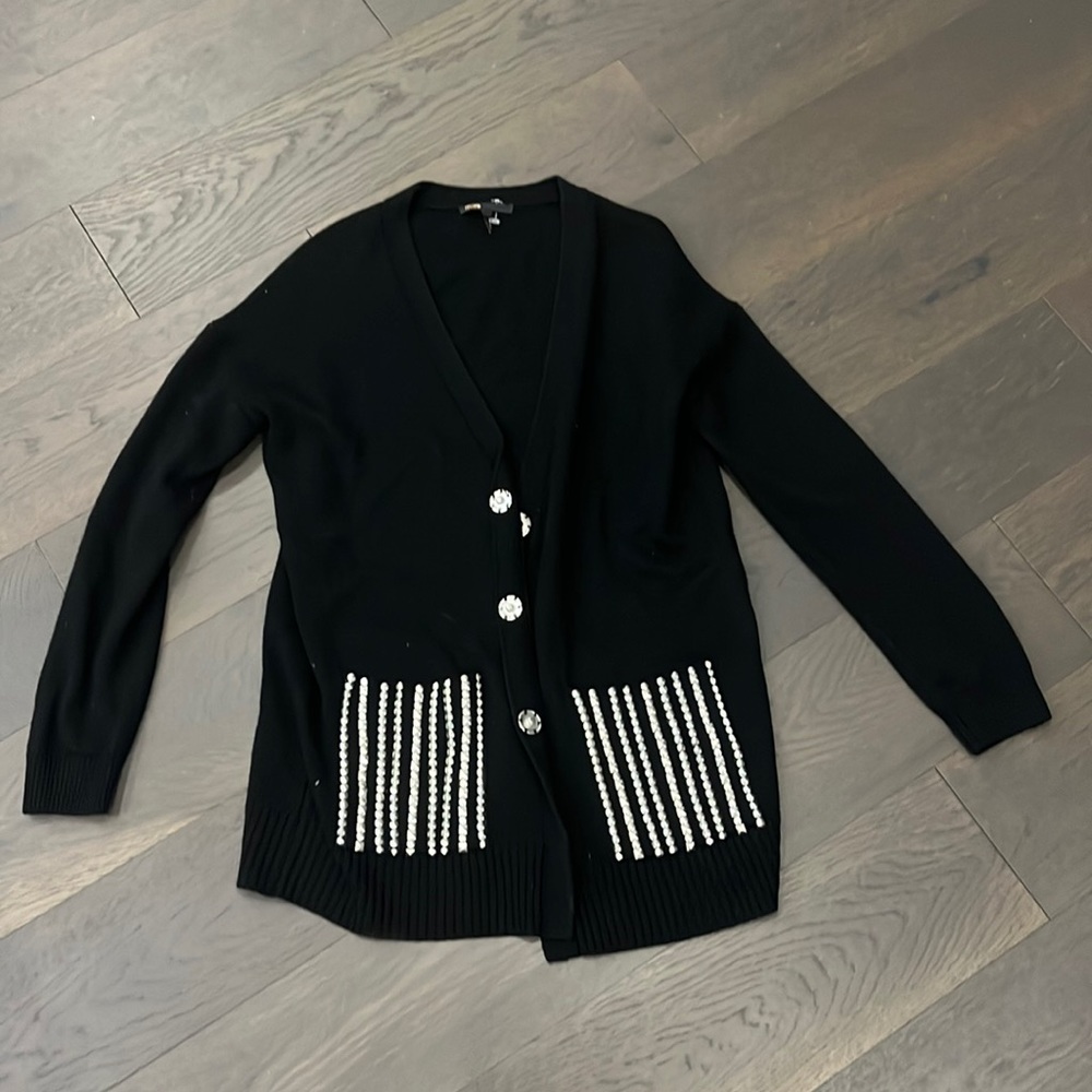 Maje Studded Cardigan Sweater